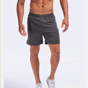 NWT Men’s RHONE 6” Swift Knit Short with Liner in Asphalt Heather Gray - Sz L
